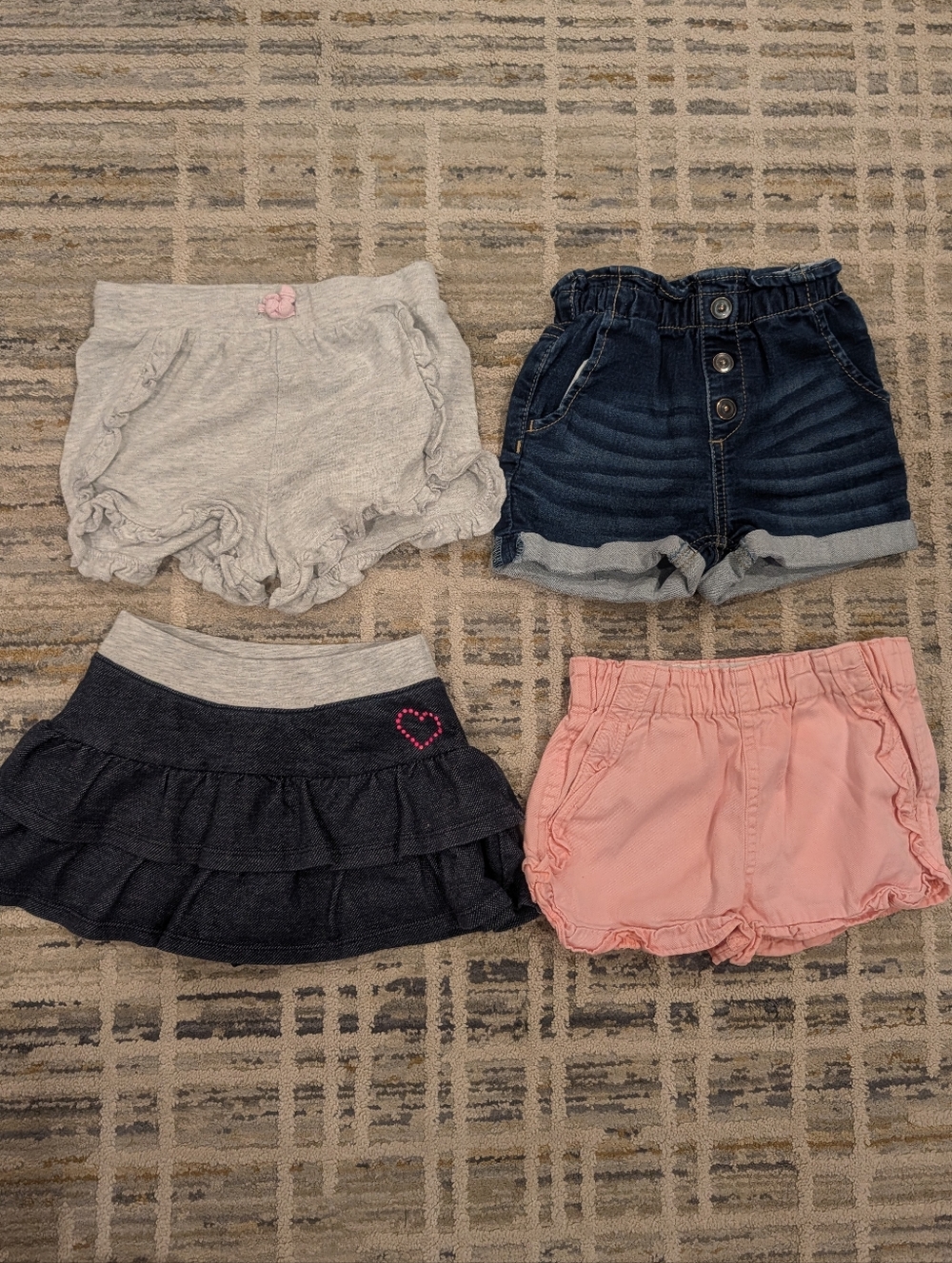 Girls 3t Summer Shorts And Skort Bundle Lot Of 4